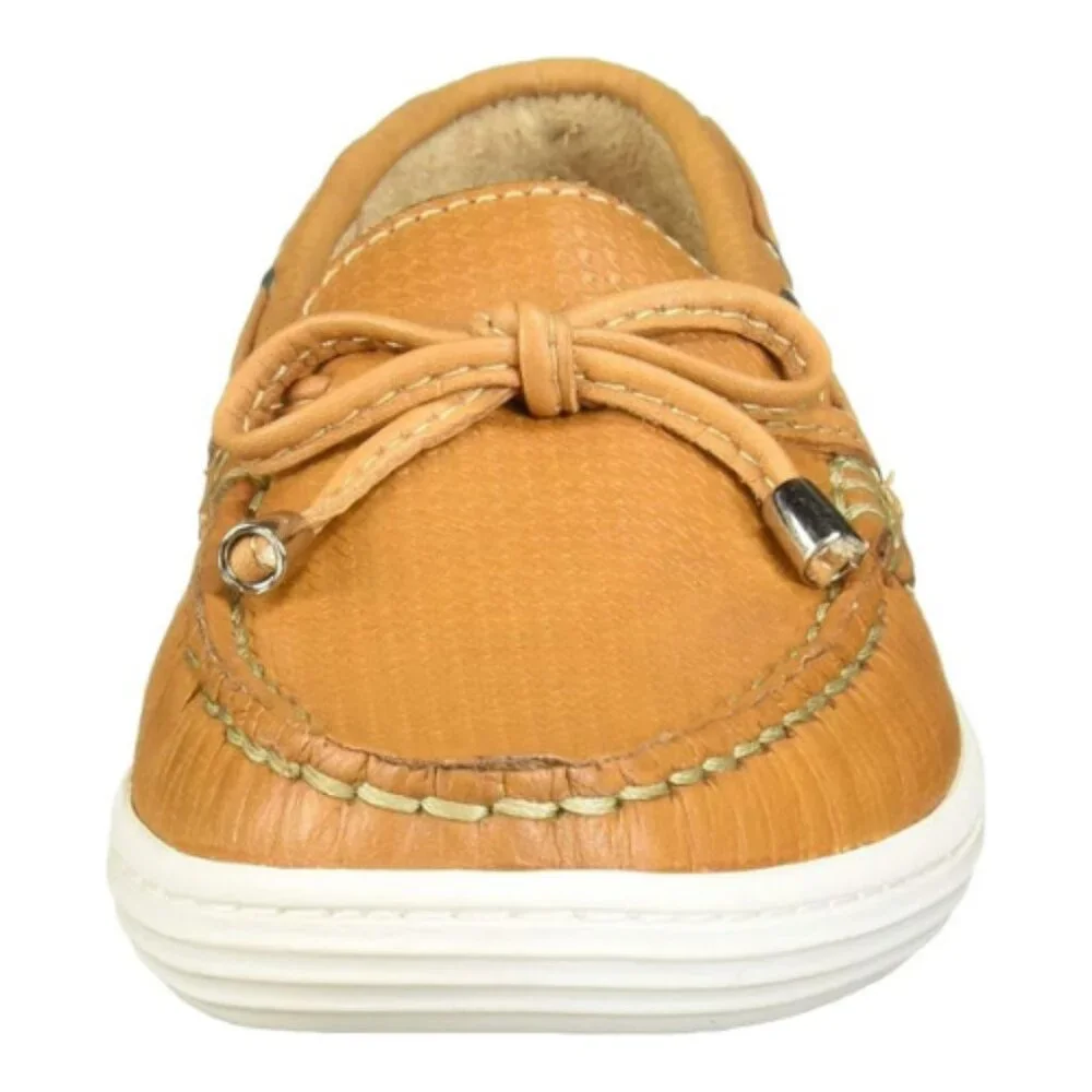 Driver Club USA Unisex-Child Kids Boys/Girls Leather Nantucket Loafer Size 5.5 M
